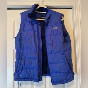 North Face Blue Puffer Vest